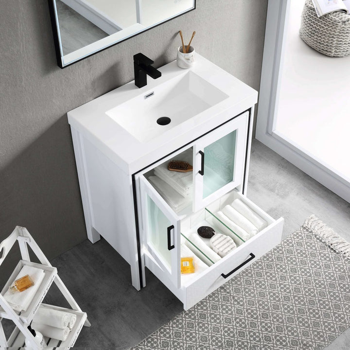 Birmingham 30" Freestanding Bathroom Vanity in Glossy White