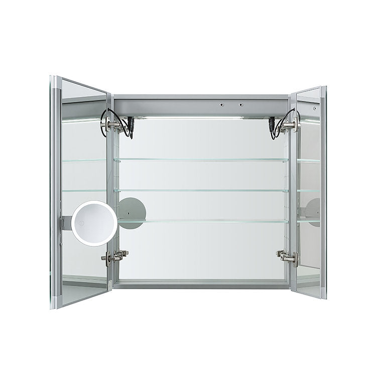 Edge Royale 36" x 32" LED Lighted Double Door Medicine Cabinet