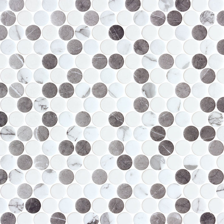 Vetro Round Glass Mosaic Tile