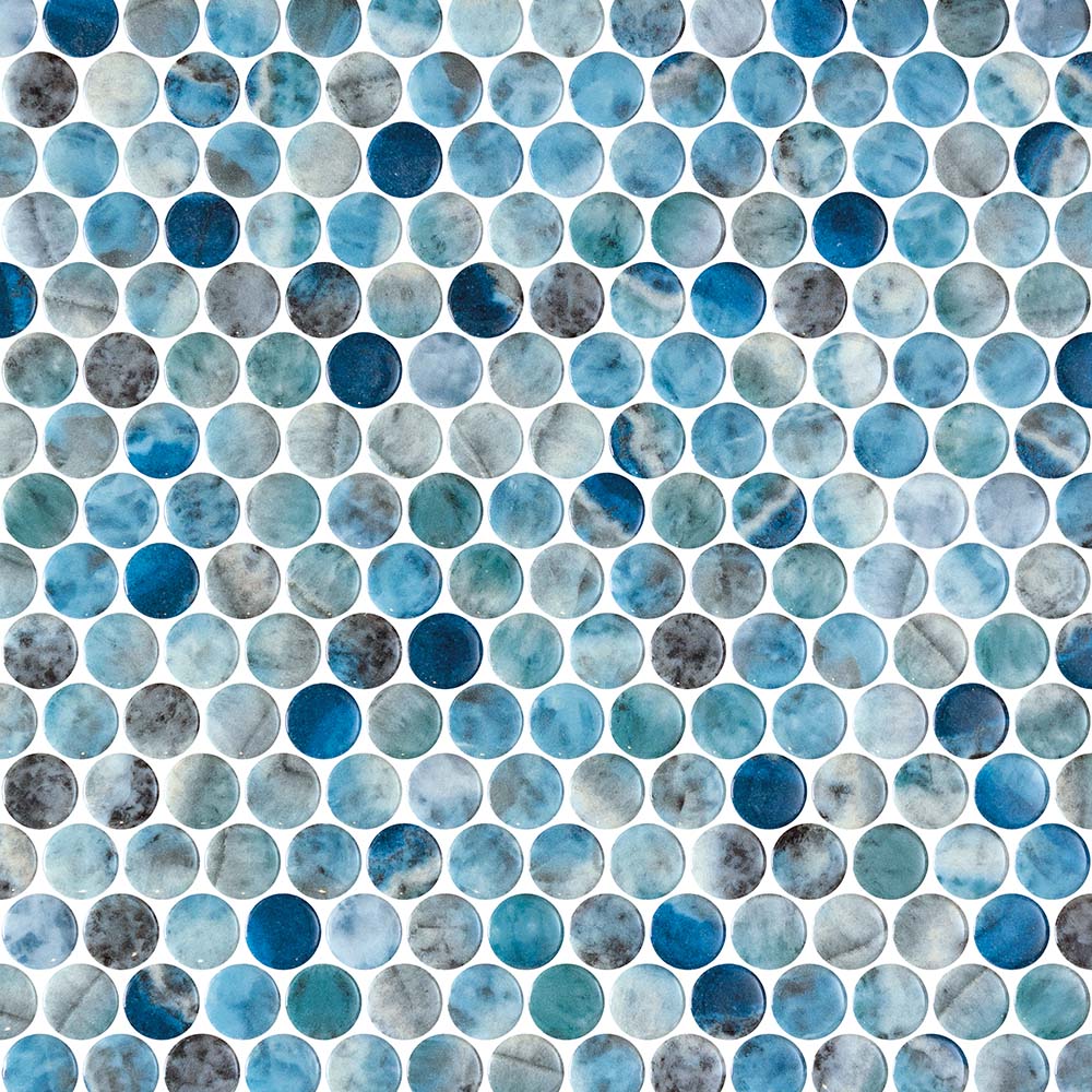 Vetro Round Glass Mosaic Tile