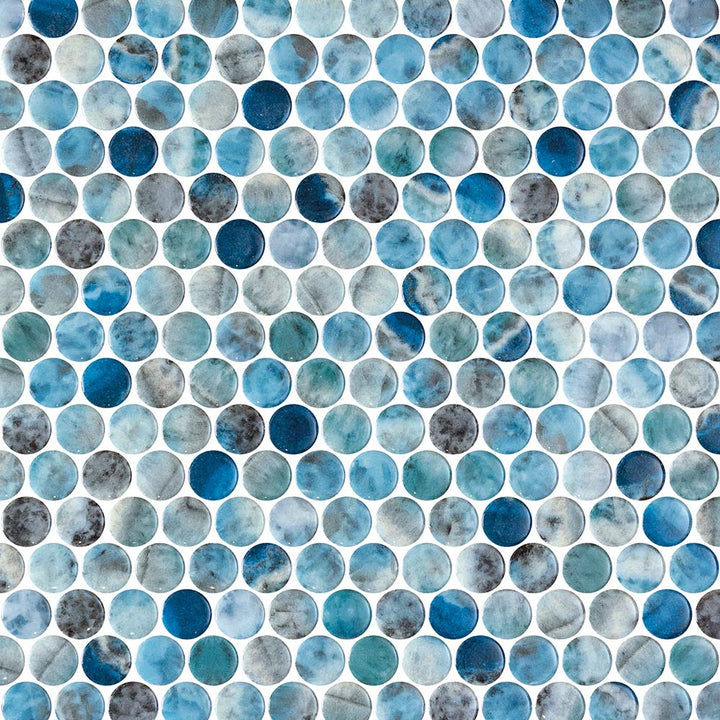 Vetro Round Glass Mosaic Tile