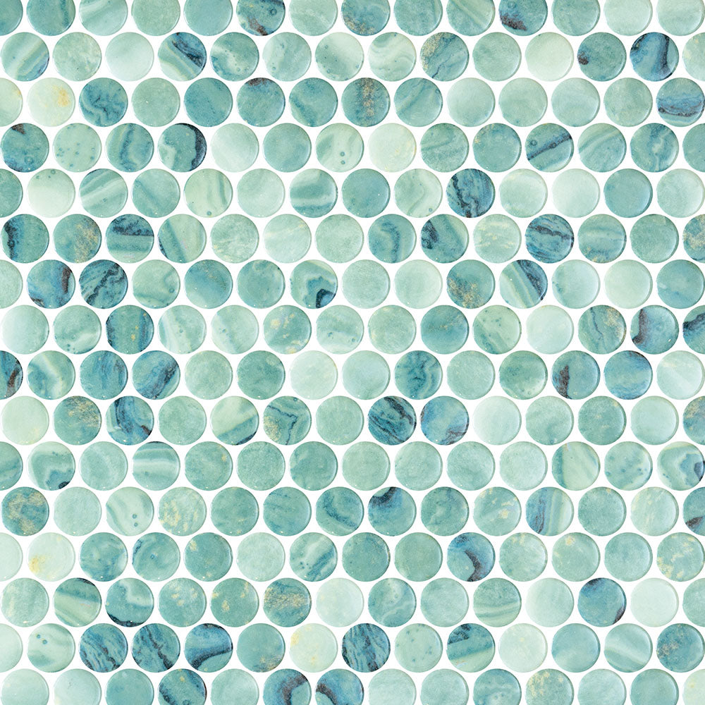 Vetro Round Glass Mosaic Tile