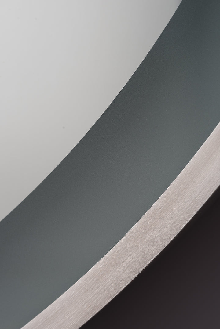 Radiance 35.5" x 35.5" LED Bathroom Mirror, Brushed Nickel