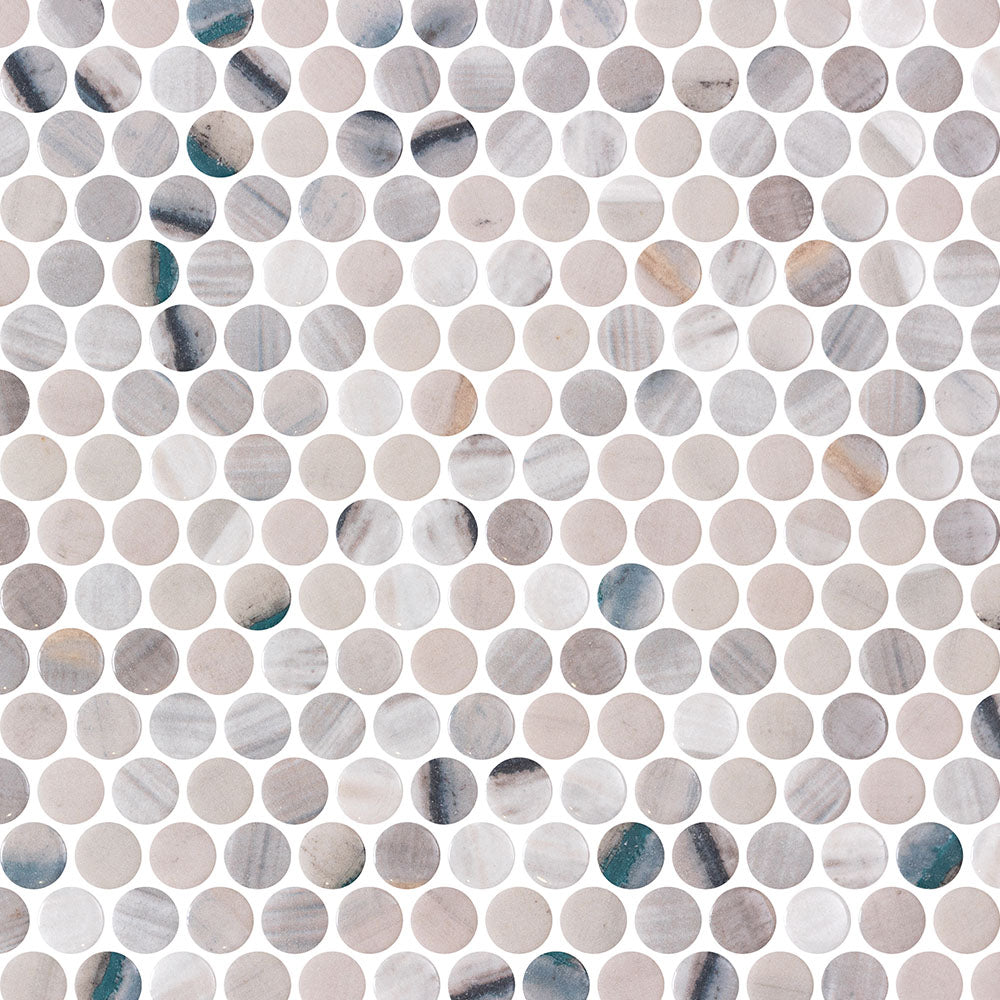 Vetro Round Glass Mosaic Tile