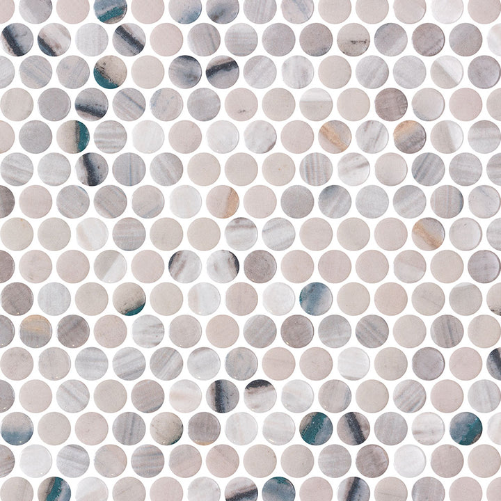 Vetro Round Glass Mosaic Tile