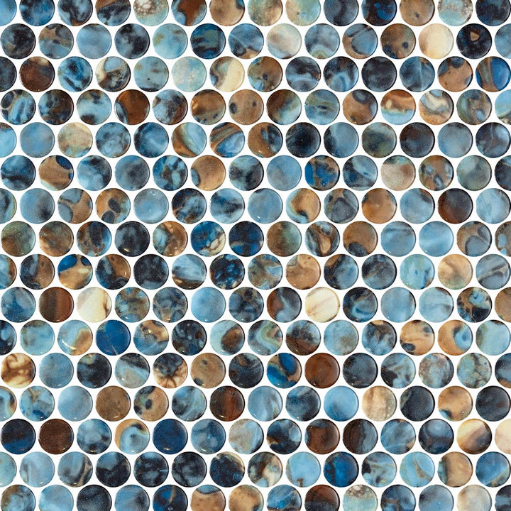 Vetro Round Glass Mosaic Tile