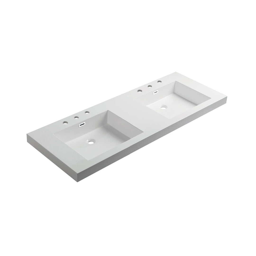 Milan Acrylic Top-Mount Bathroom Sink
