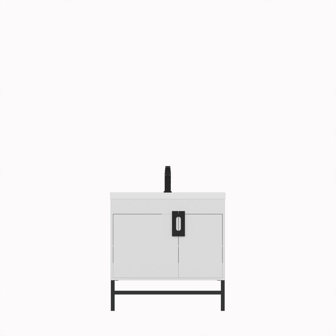 Alya Bath Salento 36" Single Sink Freestanding Bathroom Vanity in White