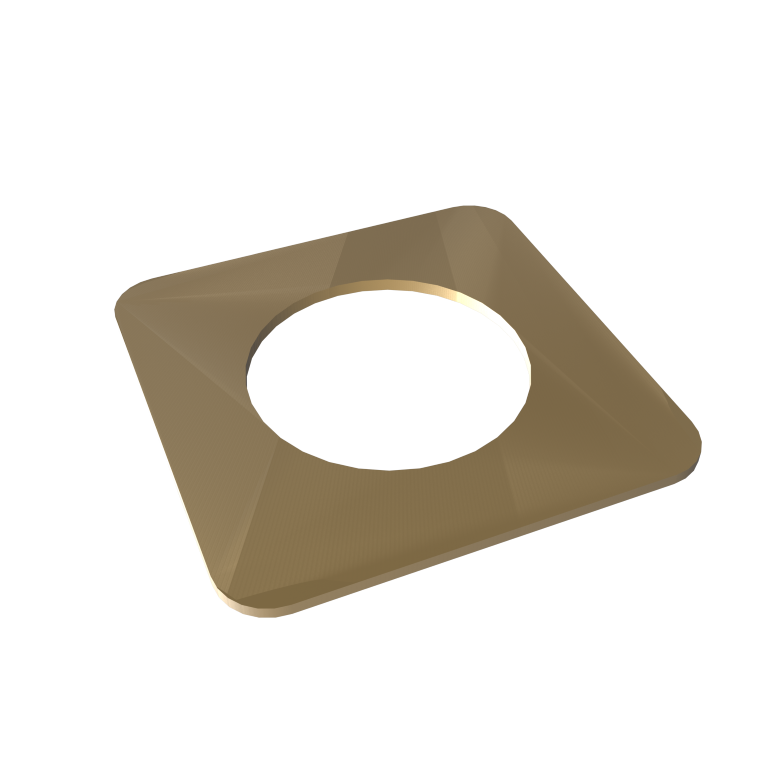 Amba Square Spacer for Quadro or Vega Collections