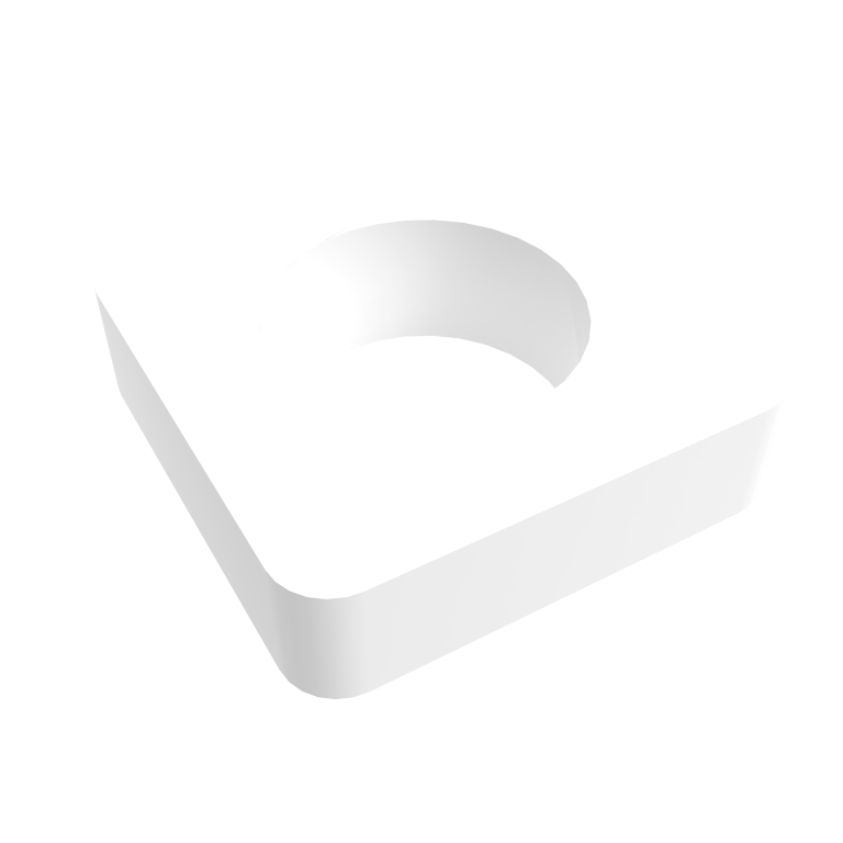 Amba Square Spacer for Quadro or Vega Collections