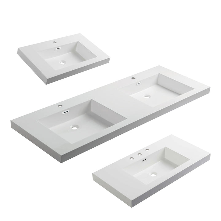 Milan Acrylic Top-Mount Bathroom Sink