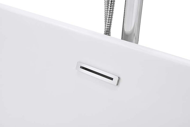 60" Acrylic Freestanding Bathtub in Gloss White