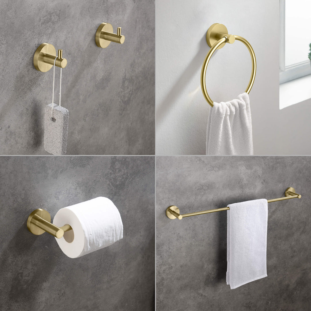Halo 5-Piece Bathroom Hardware Set in 1
