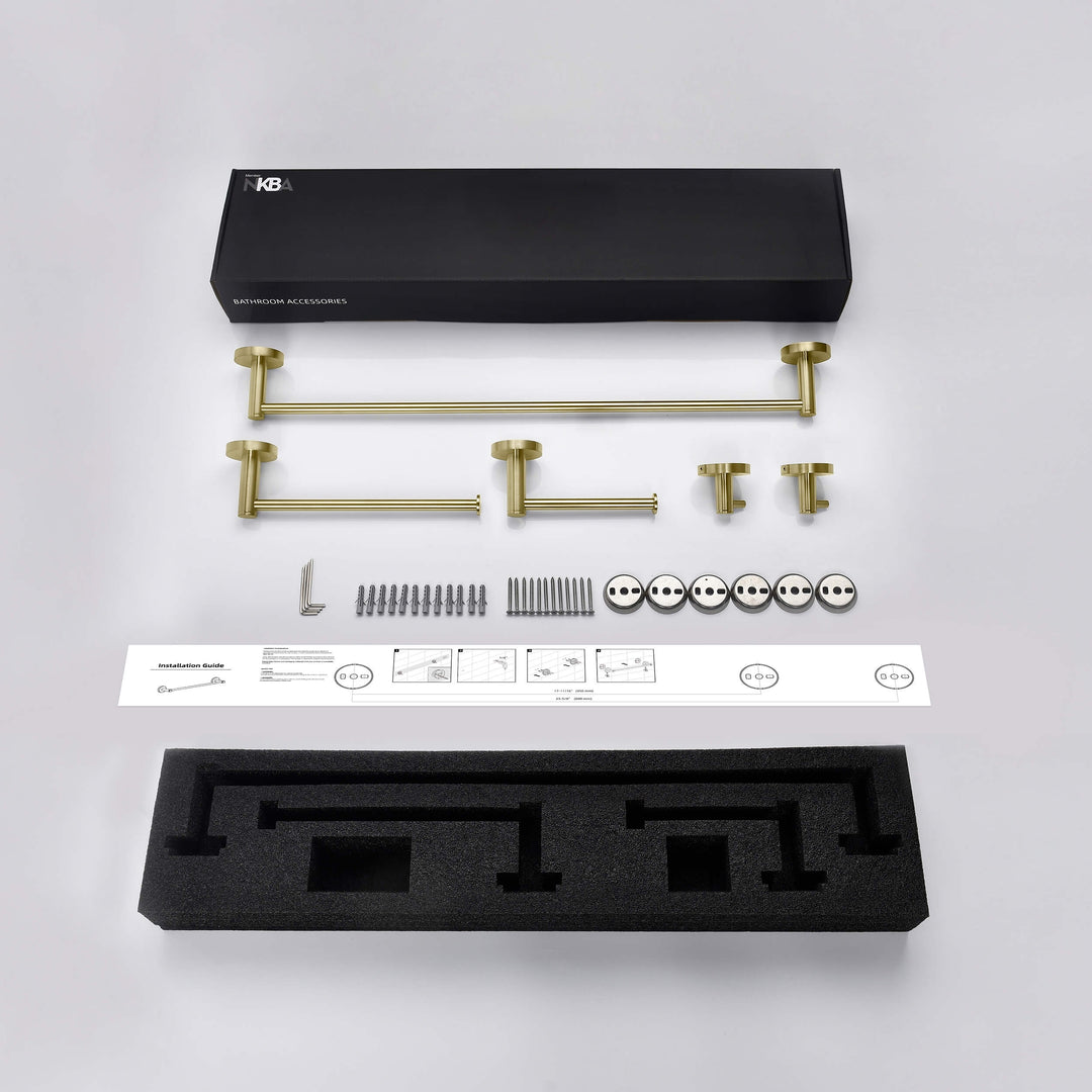 Halo 5-Piece Bathroom Hardware Set