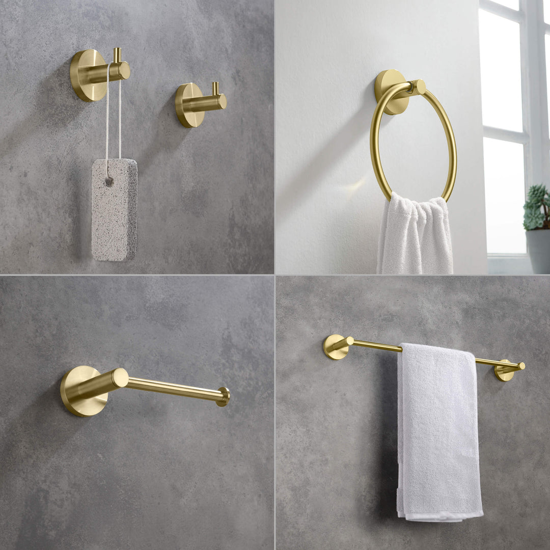 Halo 5-Piece Bathroom Hardware Set in 3
