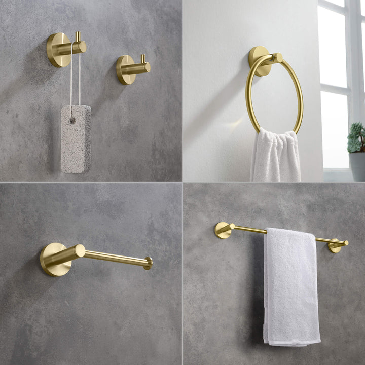 Halo 5-Piece Bathroom Hardware Set in 3
