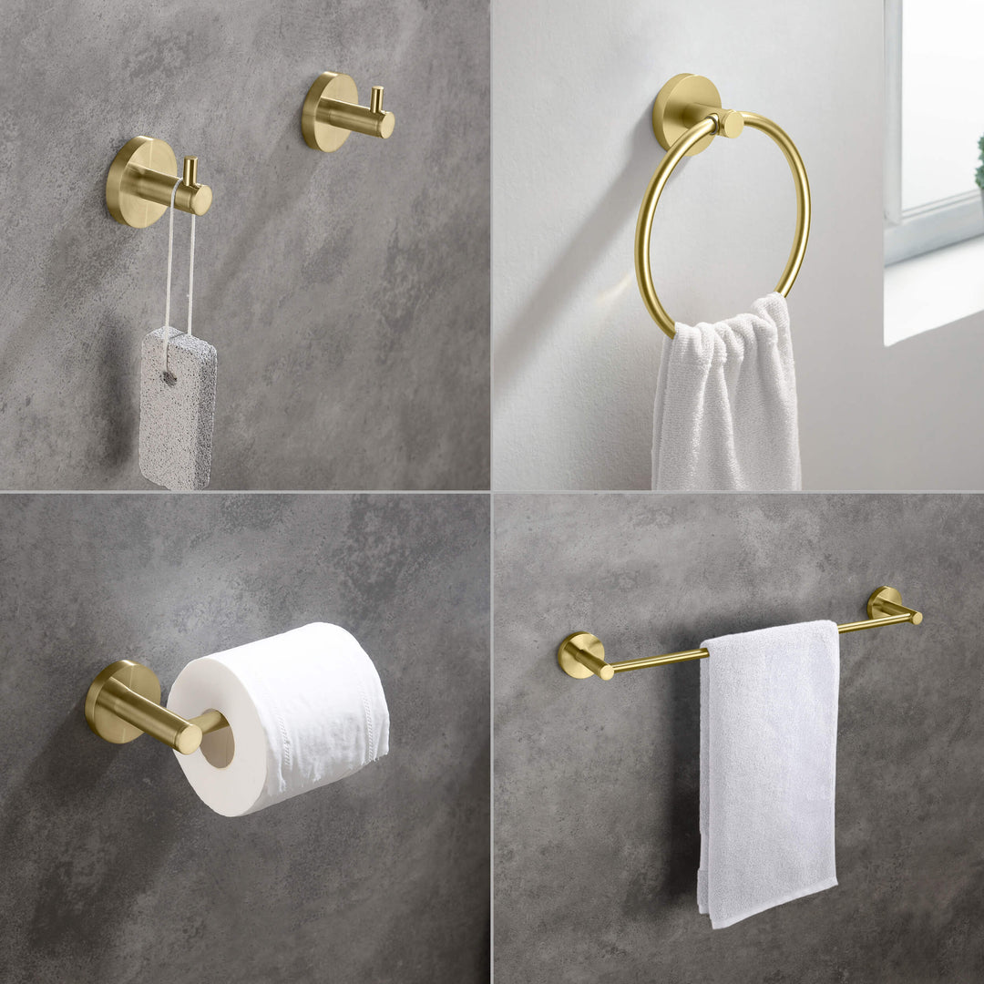 Halo 5-Piece Bathroom Hardware Set in 3