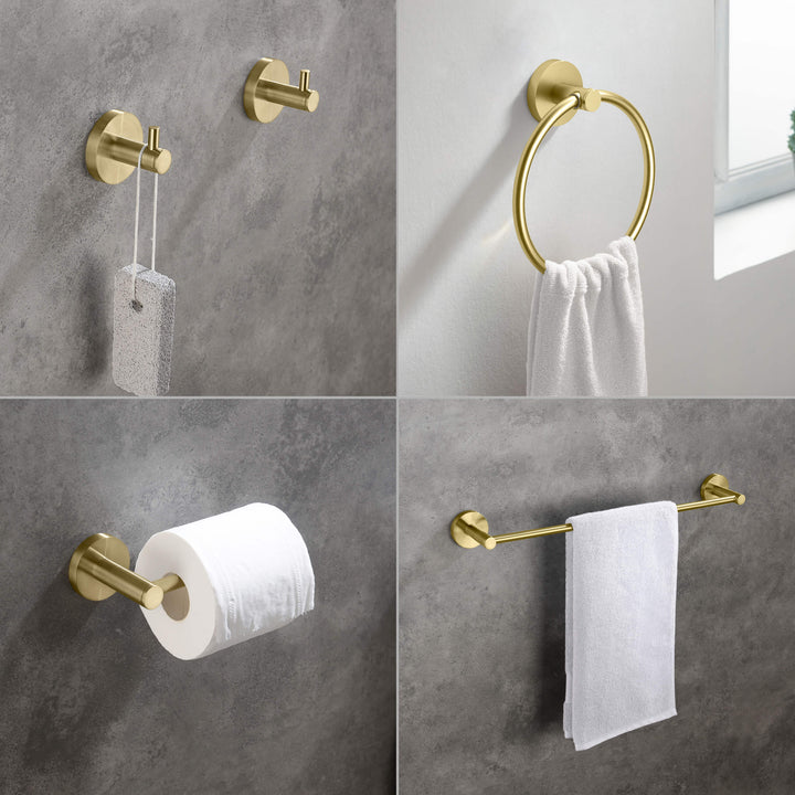 Halo 5-Piece Bathroom Hardware Set in 3