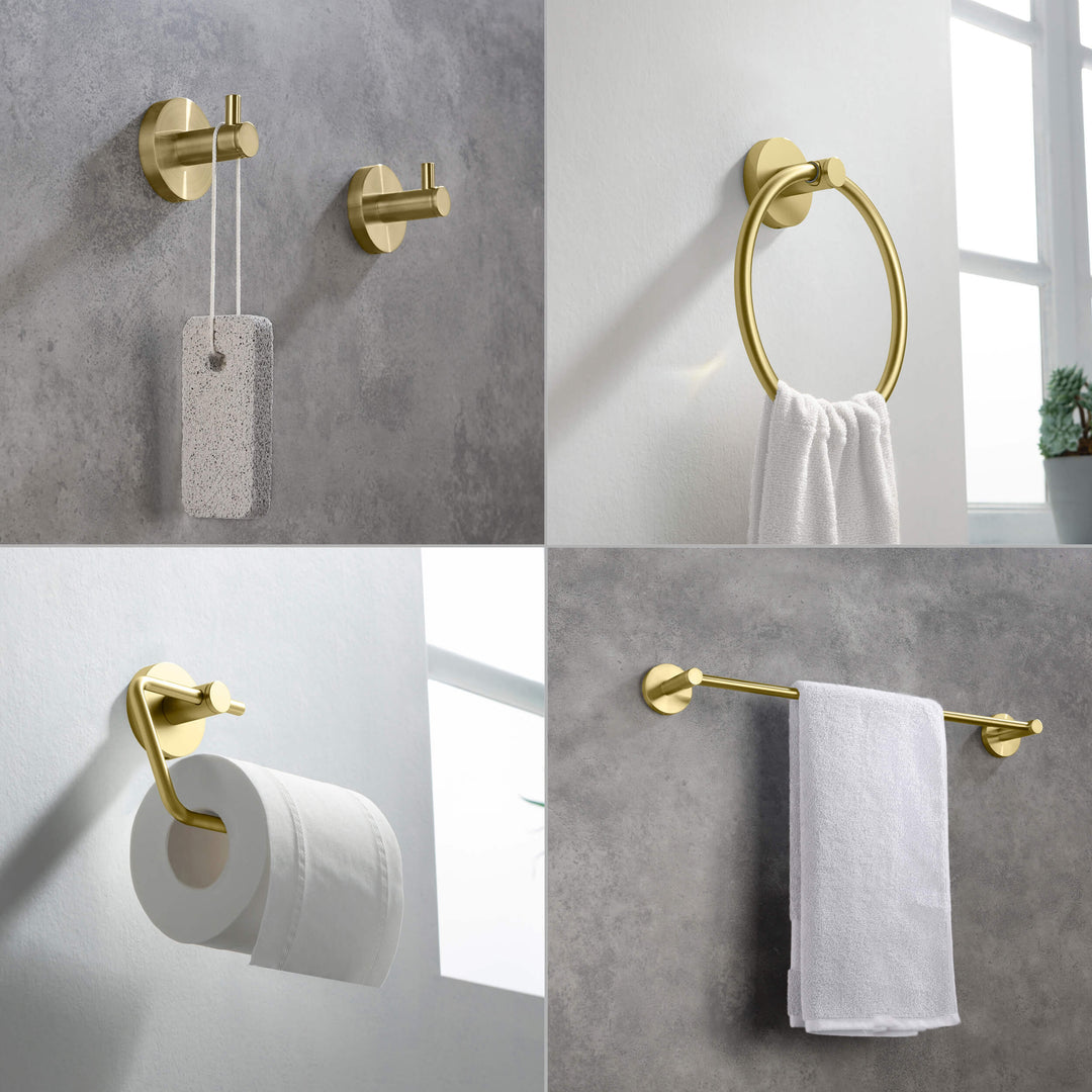 Halo 5-Piece Bathroom Hardware Set in 4