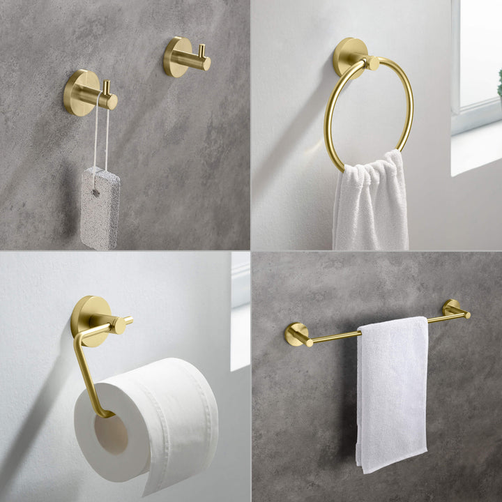 Halo 5-Piece Bathroom Hardware Set in 4