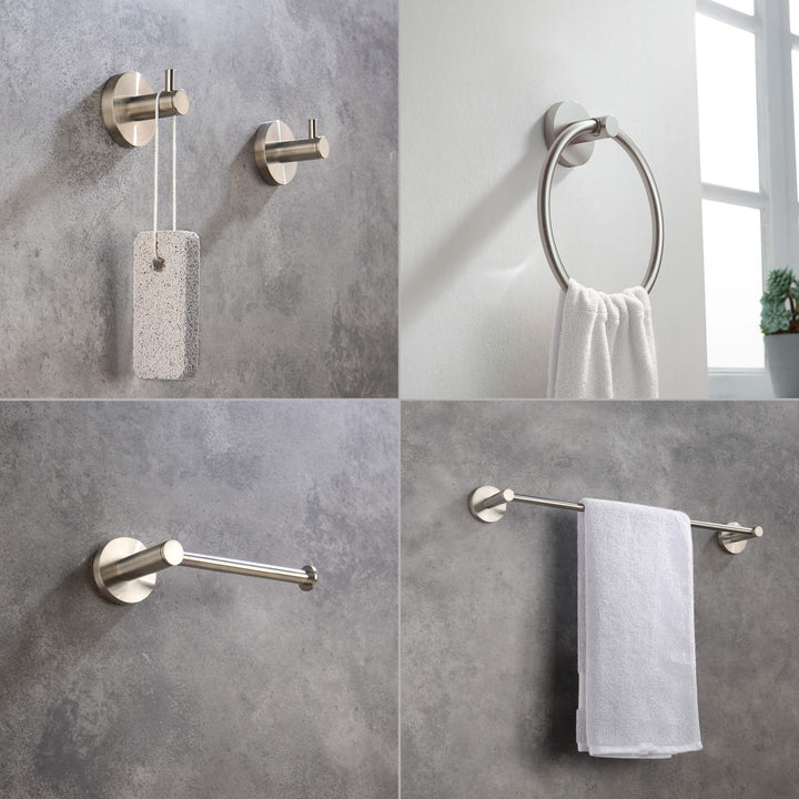 Halo 5-Piece Bathroom Hardware Set in 3