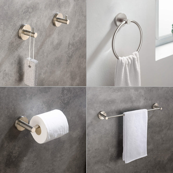 Halo 5-Piece Bathroom Hardware Set in 3