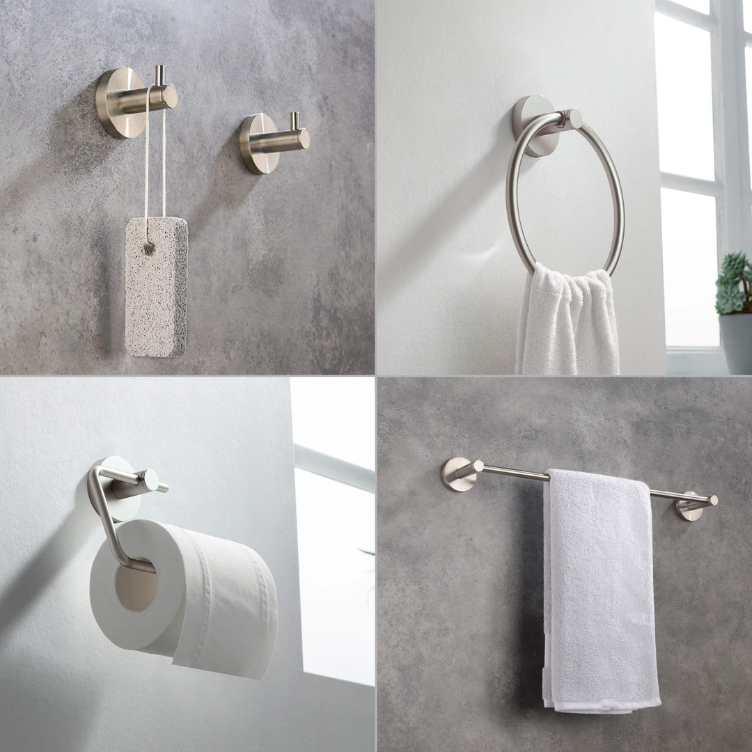 Halo 5-Piece Bathroom Hardware Set in 4