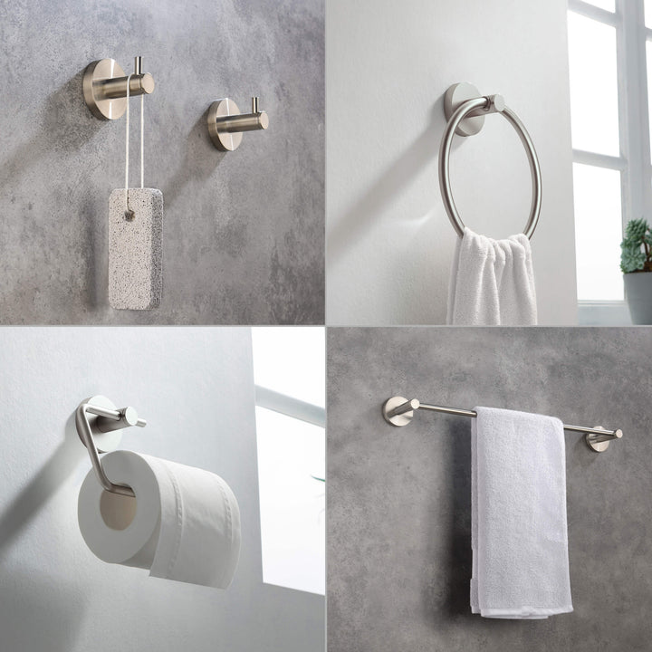 Halo 5-Piece Bathroom Hardware Set in 4