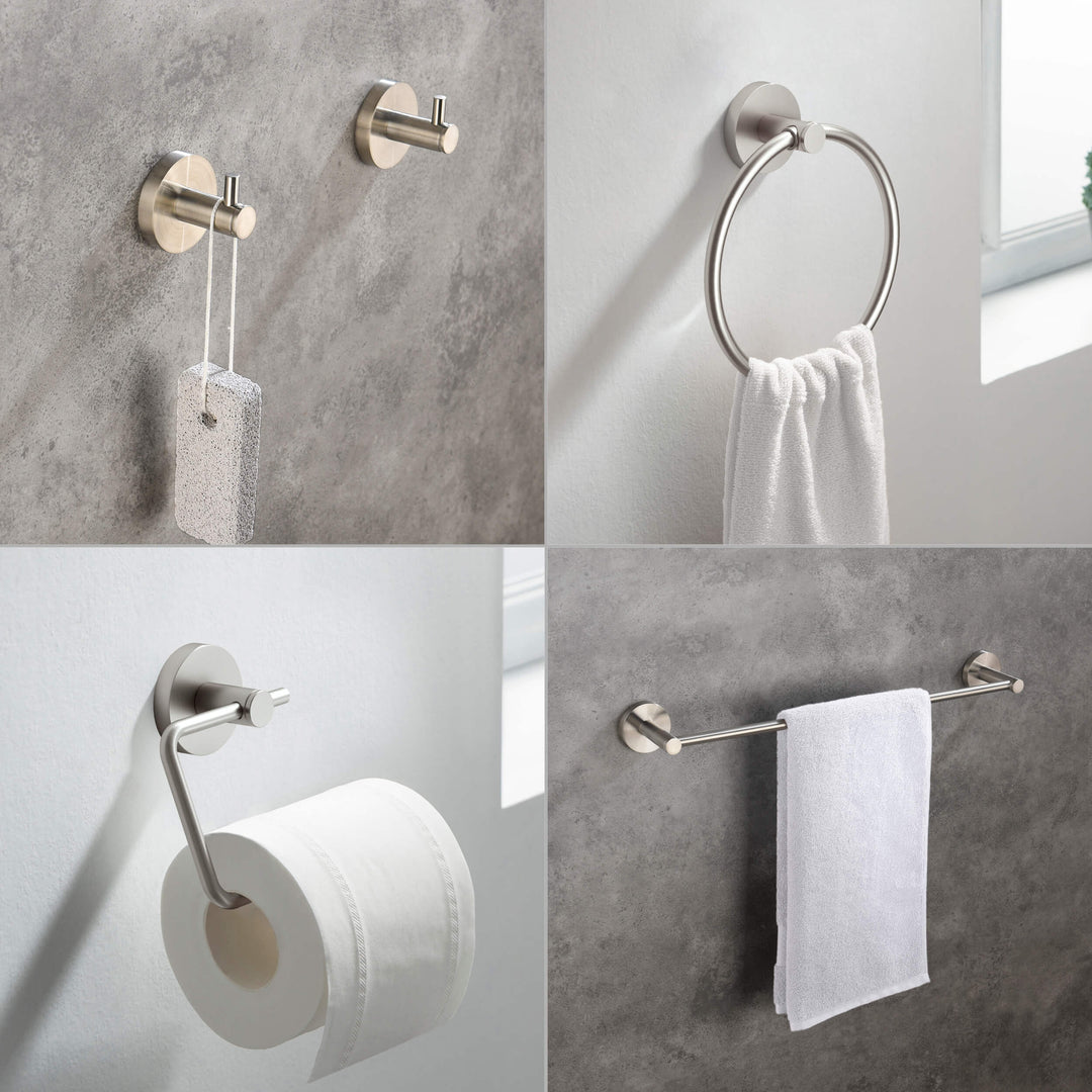 Halo 5-Piece Bathroom Hardware Set in 4