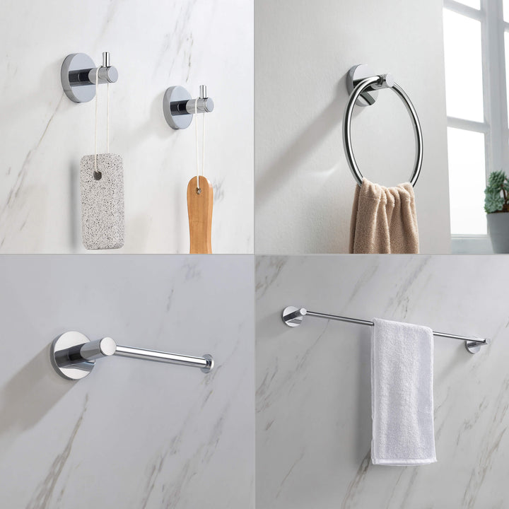 Halo 5-Piece Bathroom Hardware Set in 1