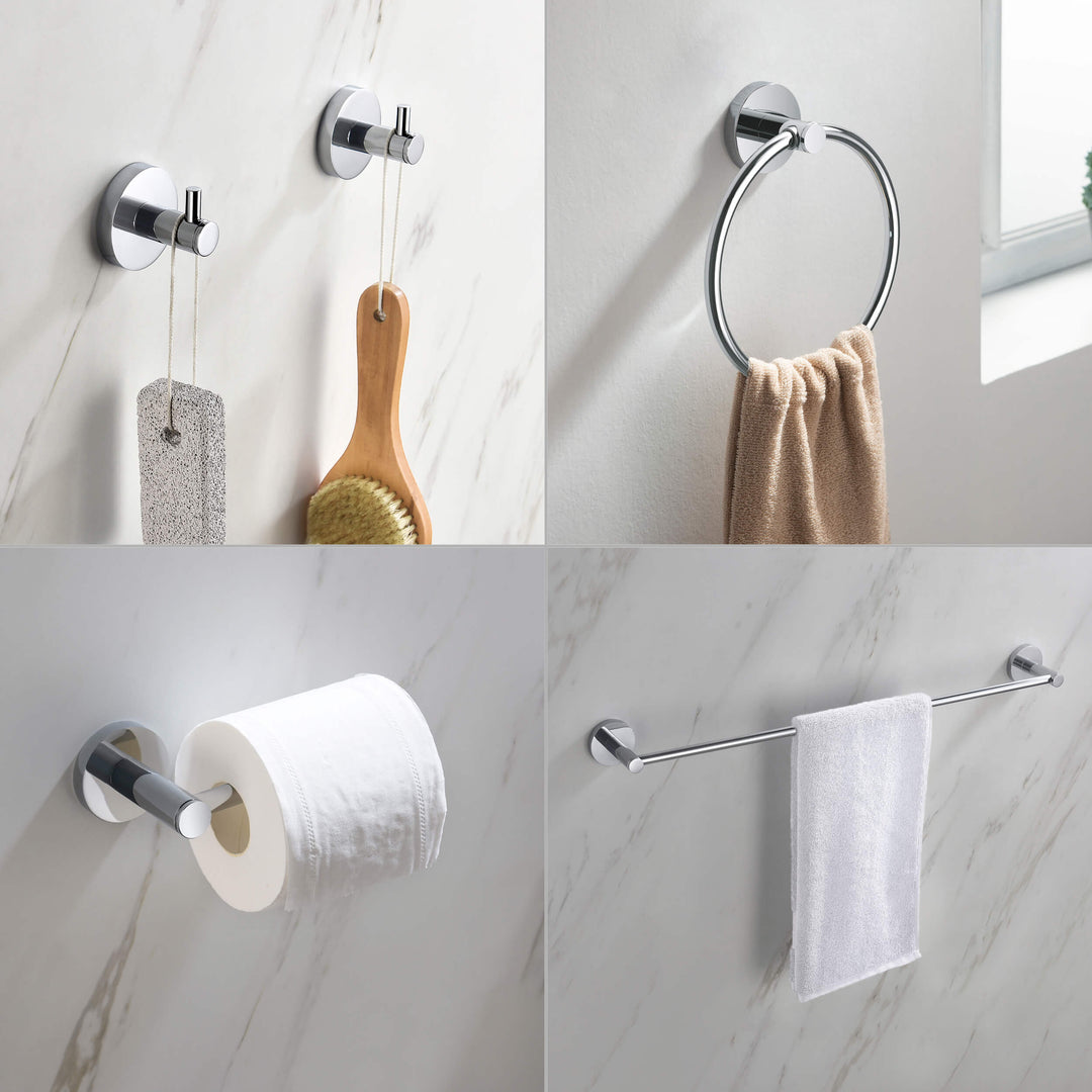 Halo 5-Piece Bathroom Hardware Set in 1