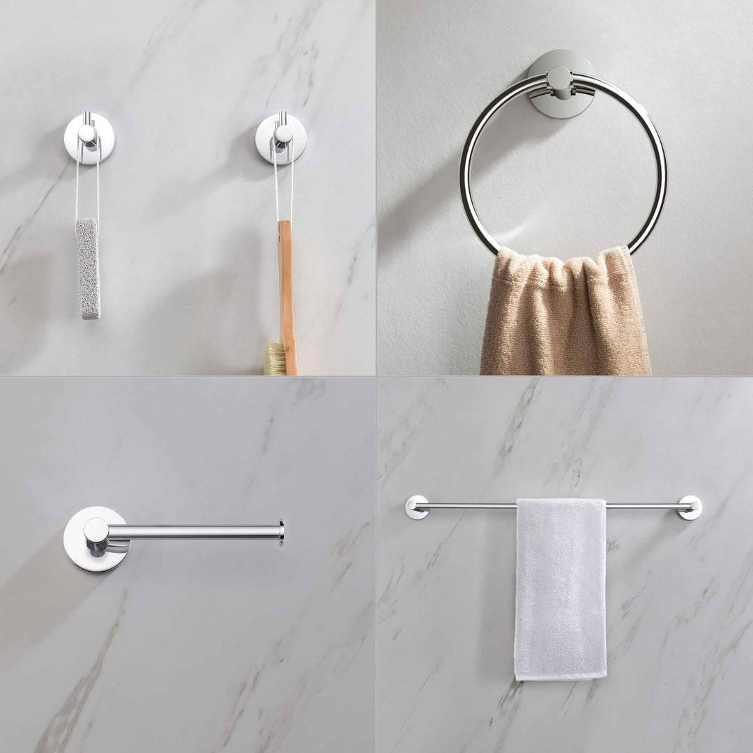 Halo 5-Piece Bathroom Hardware Set in 1