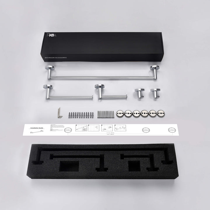Halo 5-Piece Bathroom Hardware Set