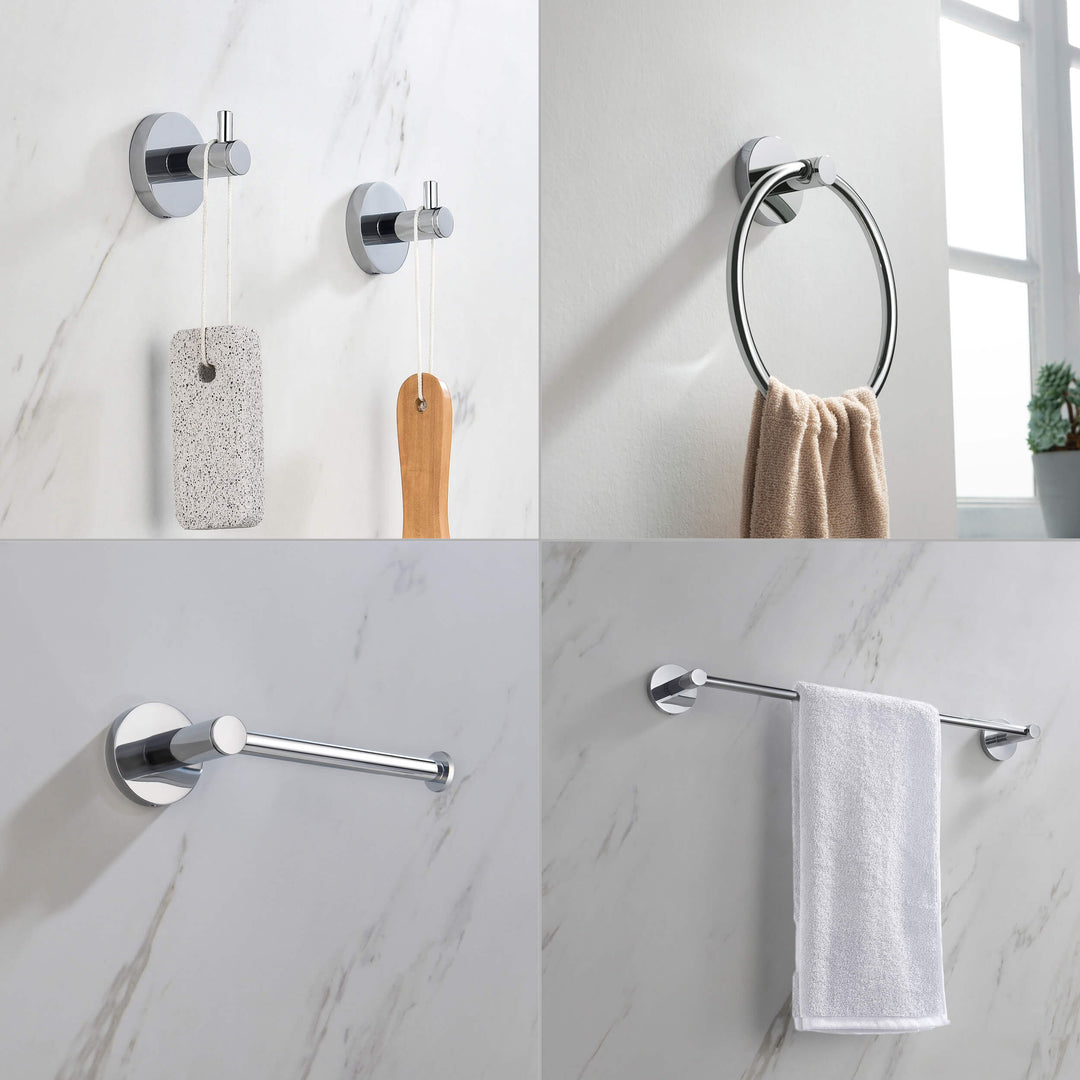Halo 5-Piece Bathroom Hardware Set in 3