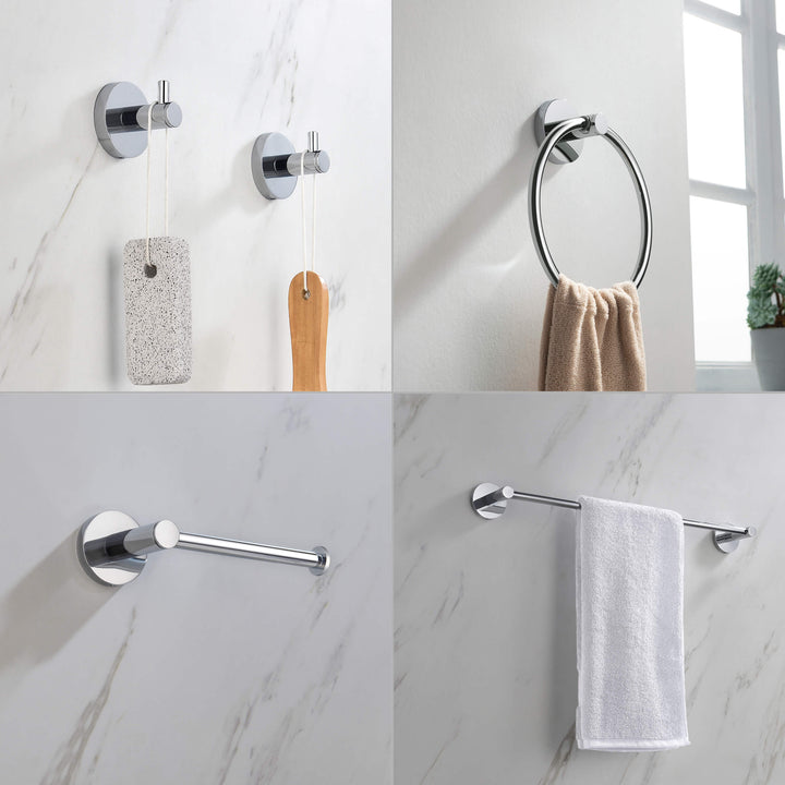 Halo 5-Piece Bathroom Hardware Set in 3