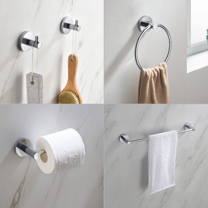 Halo 5-Piece Bathroom Hardware Set in 3