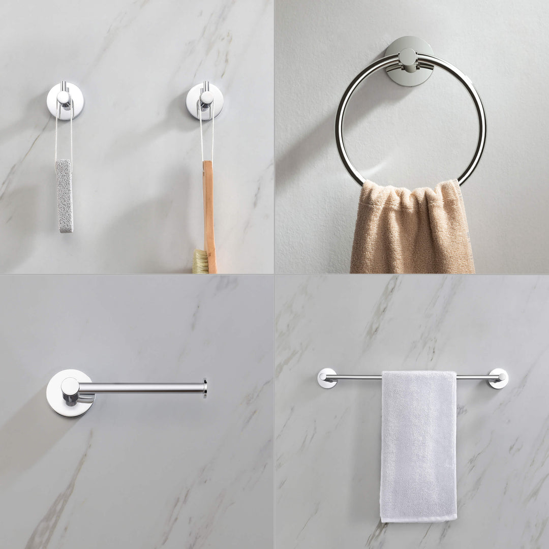 Halo 5-Piece Bathroom Hardware Set in 3