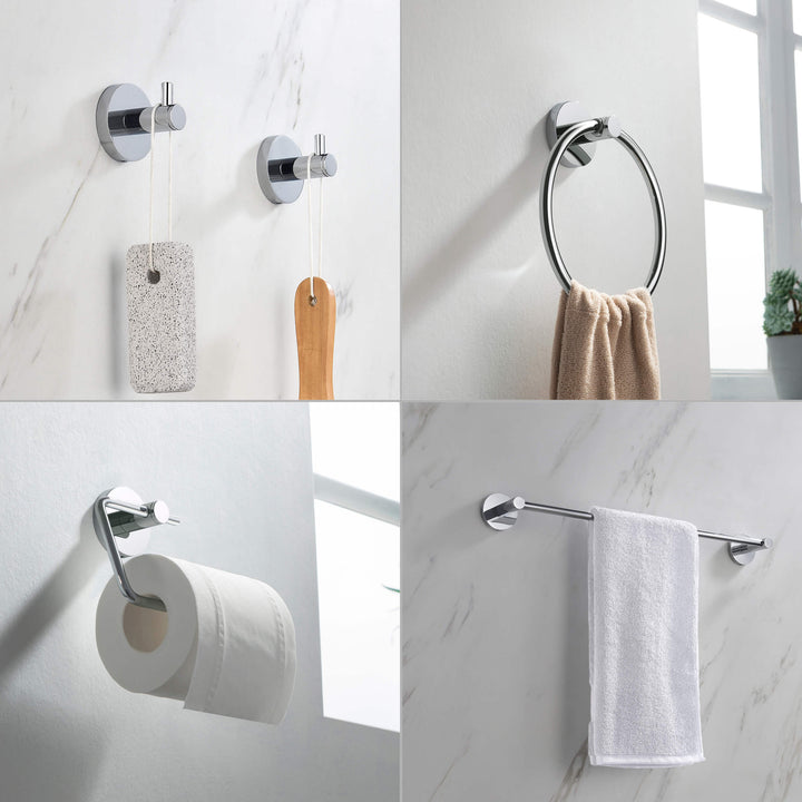 Halo 5-Piece Bathroom Hardware Set in 4