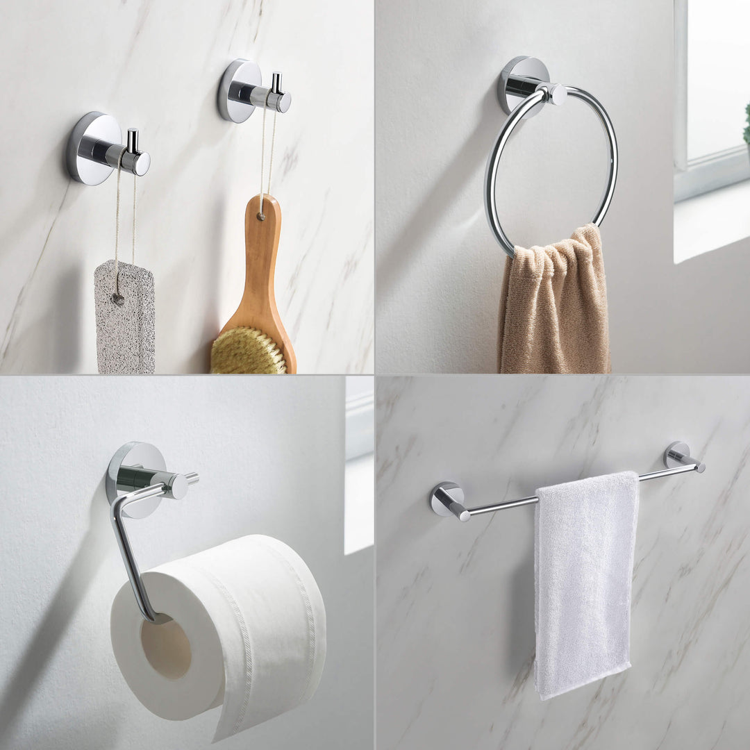 Halo 5-Piece Bathroom Hardware Set in 4