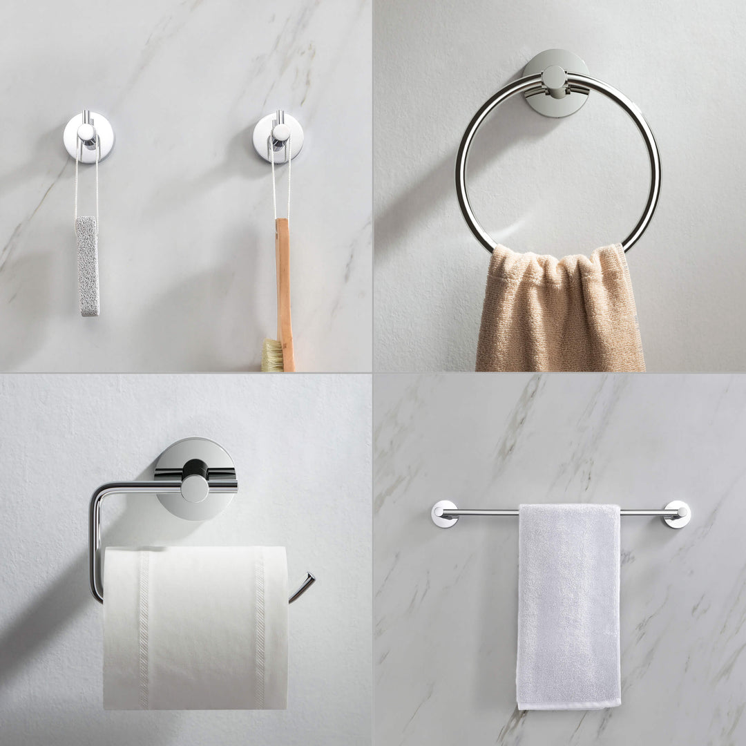 Halo 5-Piece Bathroom Hardware Set in 4