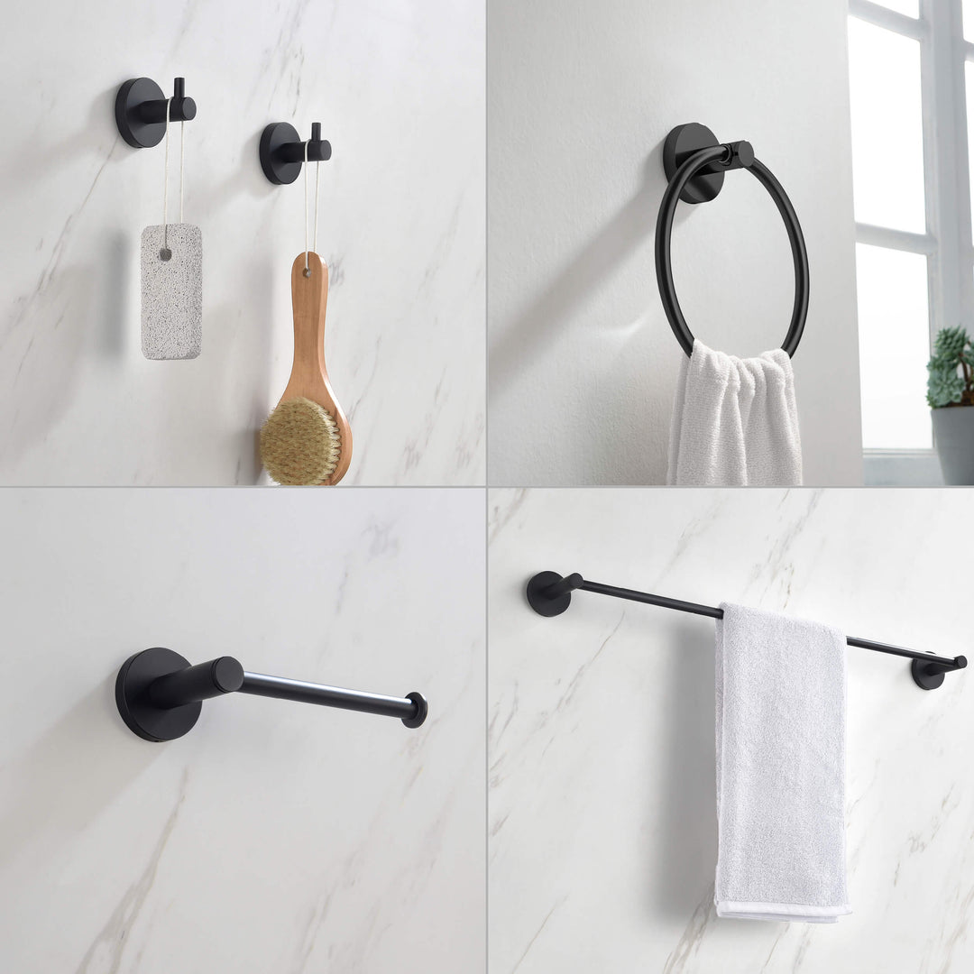 Halo 5-Piece Bathroom Hardware Set in 1