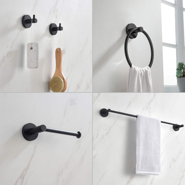 Halo 5-Piece Bathroom Hardware Set in 1
