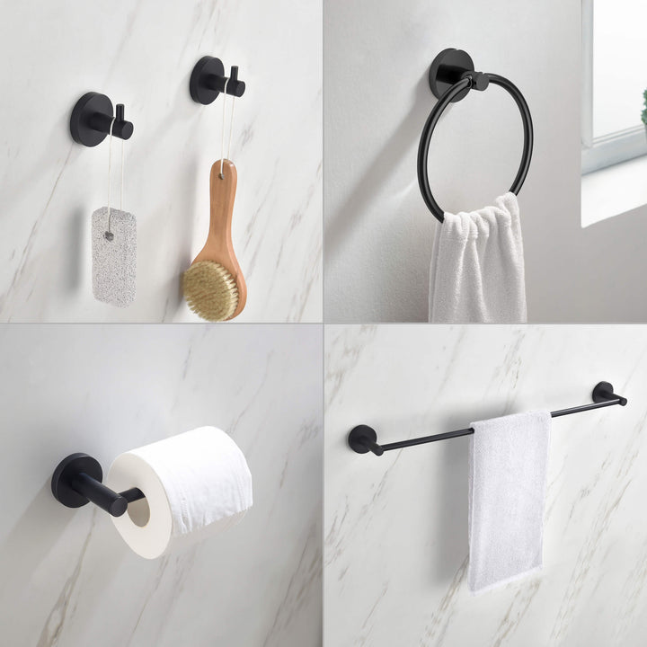 Halo 5-Piece Bathroom Hardware Set in 1