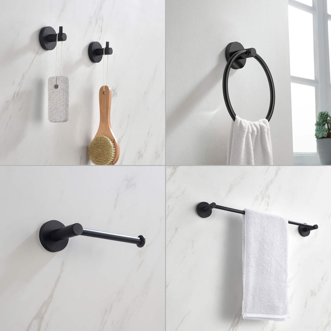 Halo 5-Piece Bathroom Hardware Set in 3