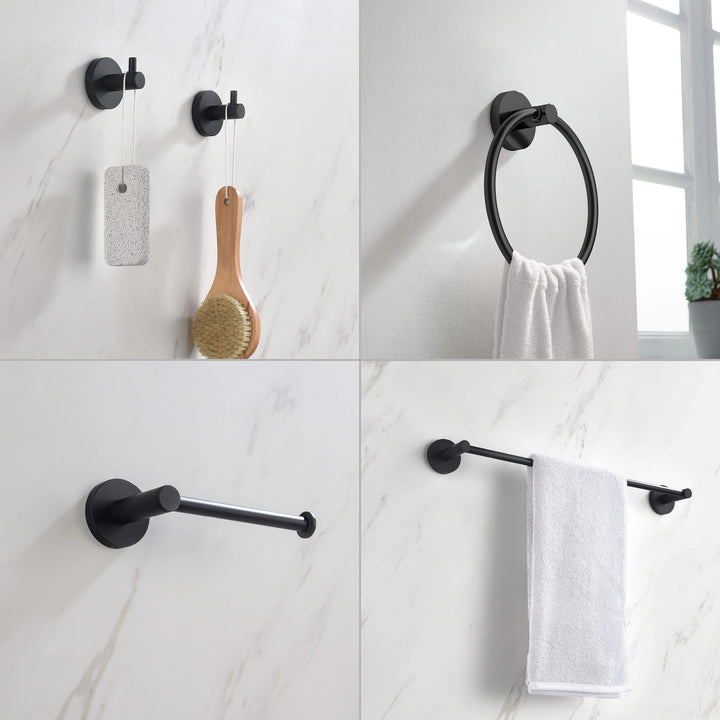 Halo 5-Piece Bathroom Hardware Set in 3