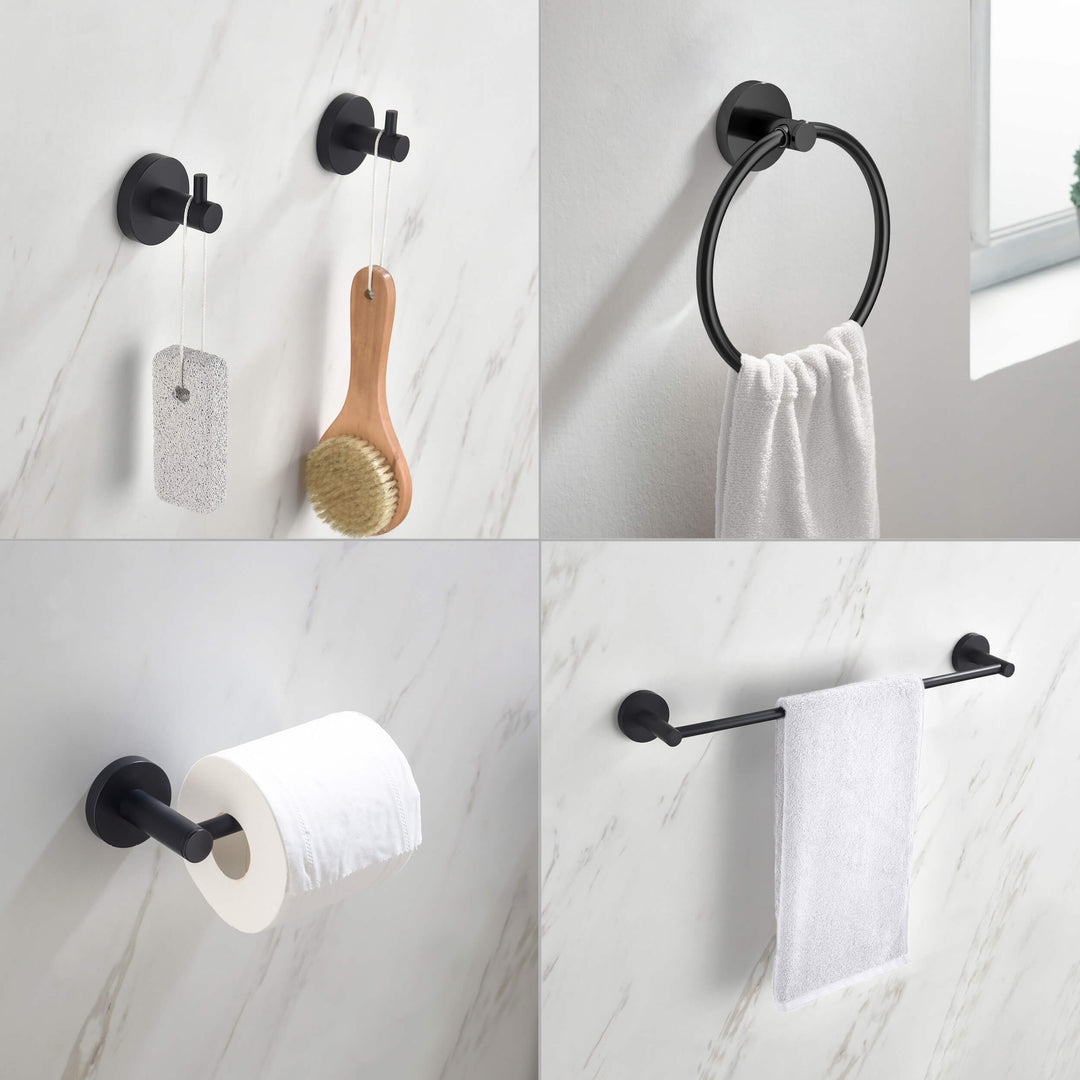 Halo 5-Piece Bathroom Hardware Set in 3