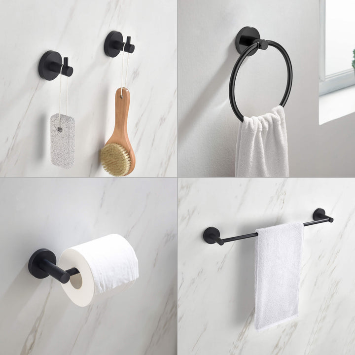 Halo 5-Piece Bathroom Hardware Set in 3