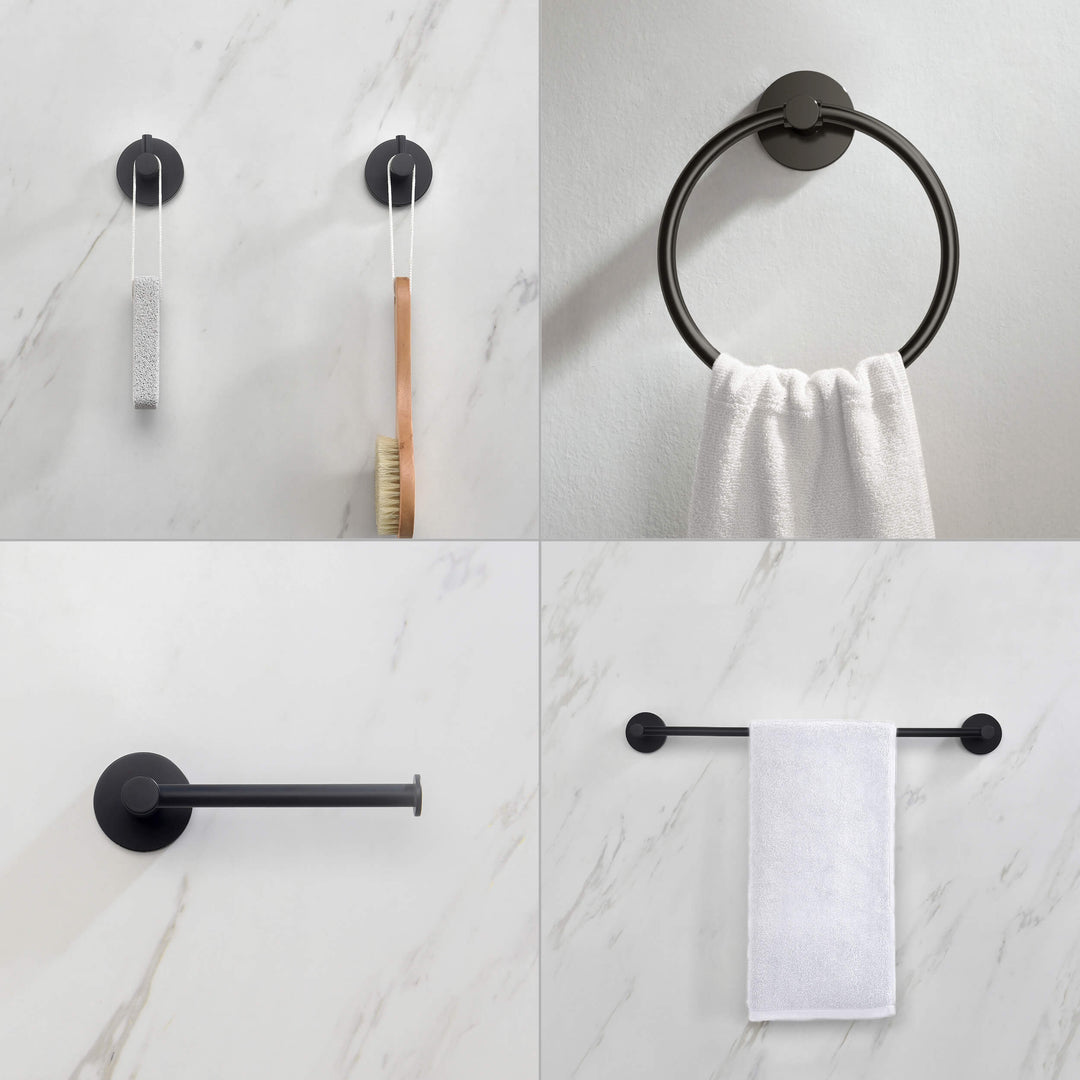 Halo 5-Piece Bathroom Hardware Set in 3