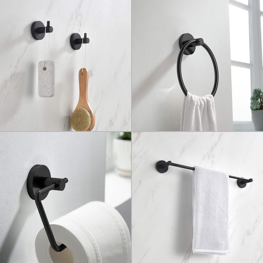 Halo 5-Piece Bathroom Hardware Set in 4