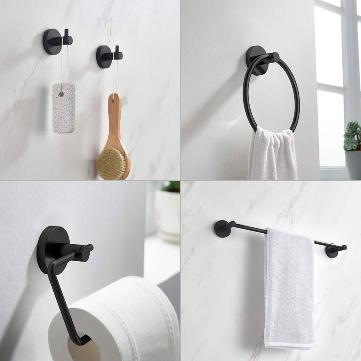 Halo 5-Piece Bathroom Hardware Set in 4